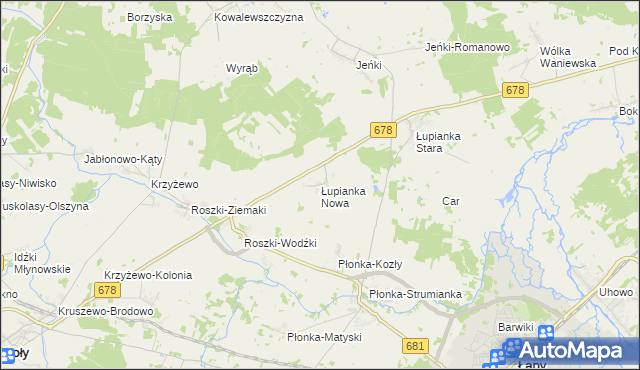 mapa Łupianka Nowa, Łupianka Nowa na mapie Targeo