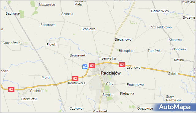 mapa Przemystka, Przemystka na mapie Targeo