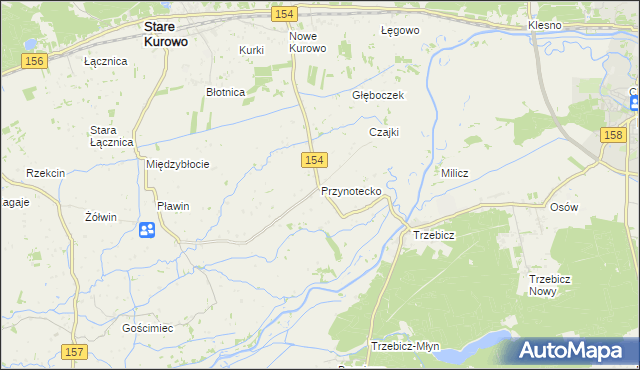 mapa Przynotecko, Przynotecko na mapie Targeo