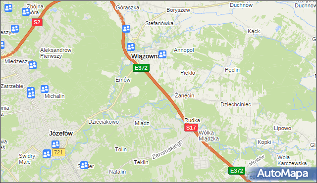 mapa Radiówek, Radiówek na mapie Targeo