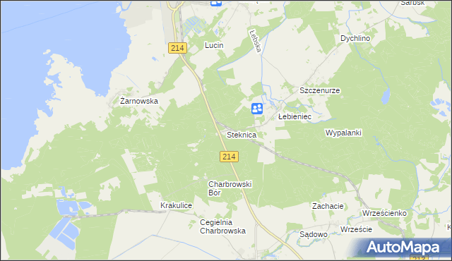 mapa Steknica, Steknica na mapie Targeo