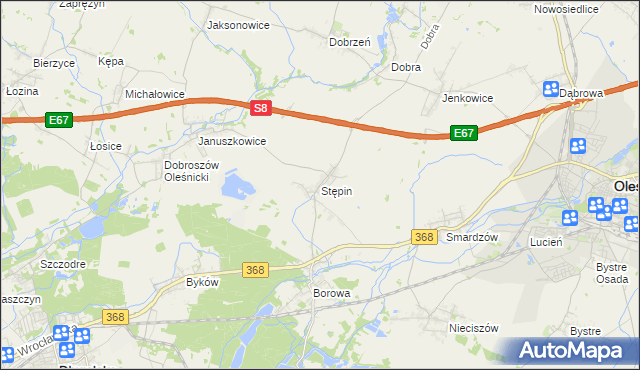 mapa Stępin, Stępin na mapie Targeo