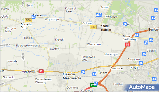 mapa Strzykuły, Strzykuły na mapie Targeo