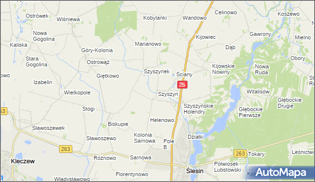 mapa Szyszyn, Szyszyn na mapie Targeo