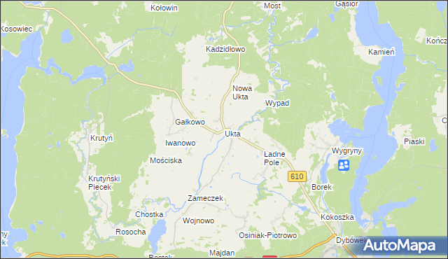 mapa Ukta, Ukta na mapie Targeo