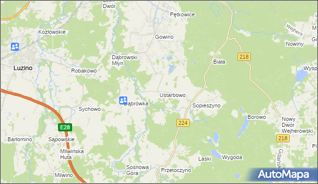 mapa Ustarbowo, Ustarbowo na mapie Targeo