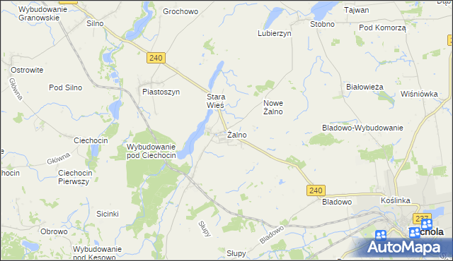 mapa Żalno, Żalno na mapie Targeo