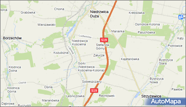 mapa Załucze, Załucze na mapie Targeo