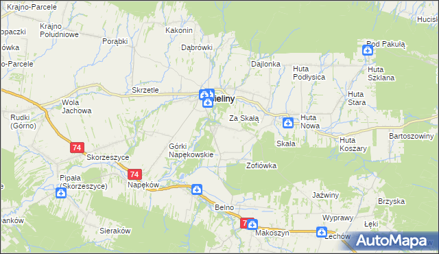 mapa Czaplów, Czaplów na mapie Targeo