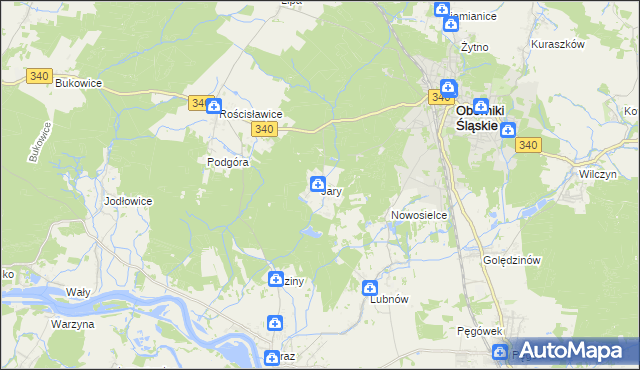 mapa Jary, Jary na mapie Targeo