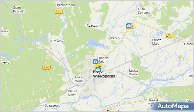 mapa Łokacz Mały, Łokacz Mały na mapie Targeo