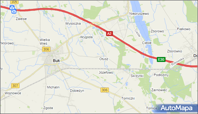 mapa Otusz, Otusz na mapie Targeo