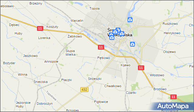 mapa Pętkowo, Pętkowo na mapie Targeo