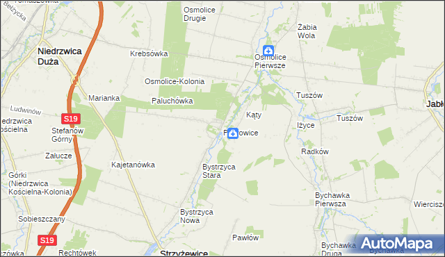 mapa Piotrowice gmina Strzyżewice, Piotrowice gmina Strzyżewice na mapie Targeo