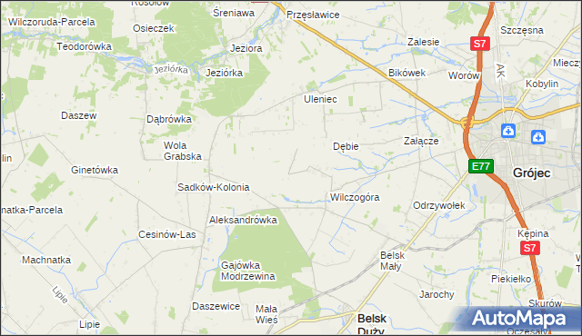 mapa Sadków Duchowny, Sadków Duchowny na mapie Targeo