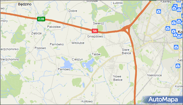 mapa Tatów, Tatów na mapie Targeo