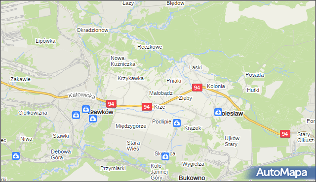 mapa Ujków Nowy, Ujków Nowy na mapie Targeo