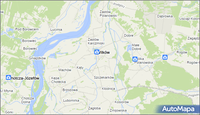 mapa Urządków, Urządków na mapie Targeo