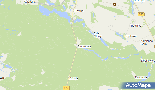 mapa Studniczka, Studniczka na mapie Targeo