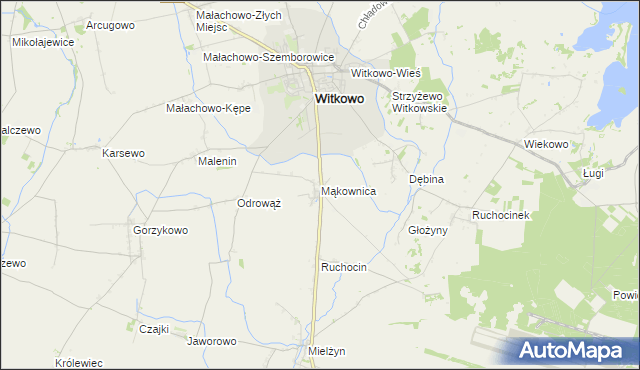 mapa Mąkownica, Mąkownica na mapie Targeo