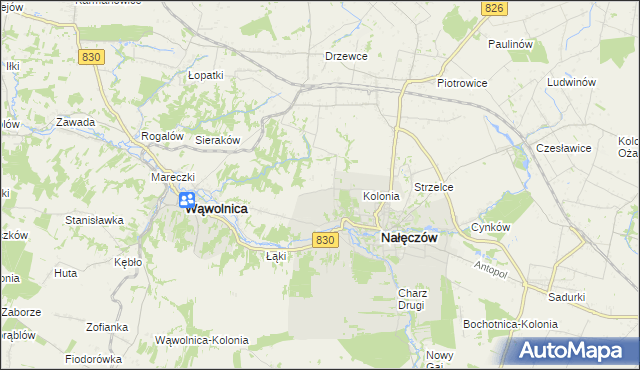 mapa Chruszczów-Kolonia, Chruszczów-Kolonia na mapie Targeo