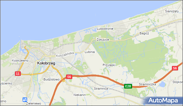 mapa Kądzielno, Kądzielno na mapie Targeo