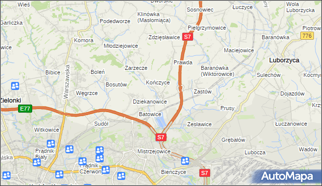 mapa Raciborowice gmina Michałowice, Raciborowice gmina Michałowice na mapie Targeo