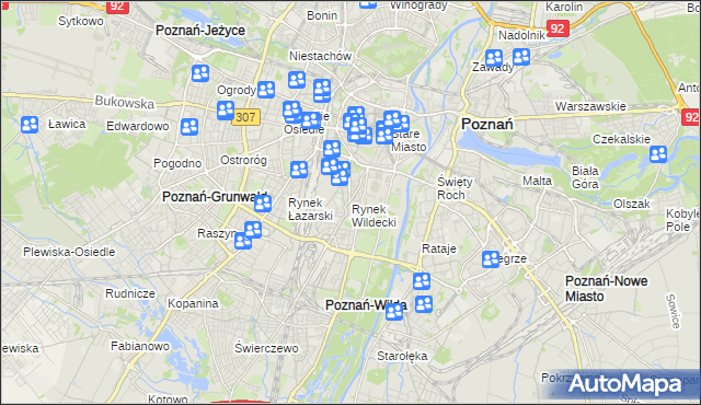 mapa Rynek Wildecki, Rynek Wildecki na mapie Targeo