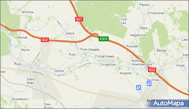 mapa Chrząchówek, Chrząchówek na mapie Targeo