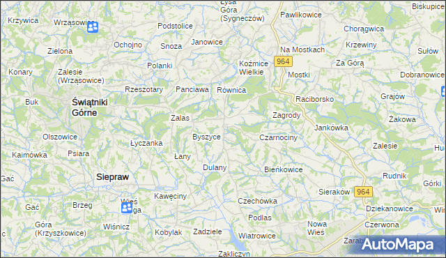 mapa Gorzków gmina Wieliczka, Gorzków gmina Wieliczka na mapie Targeo