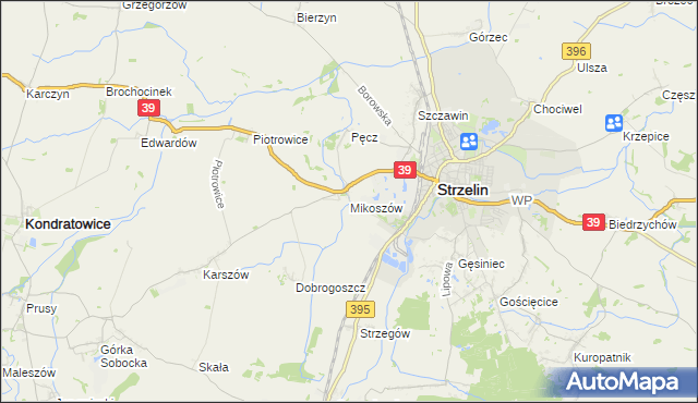 mapa Mikoszów, Mikoszów na mapie Targeo