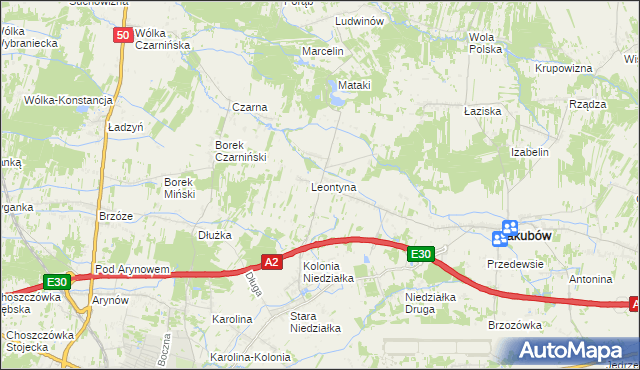 mapa Mistów, Mistów na mapie Targeo