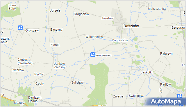 mapa Niemojewiec, Niemojewiec na mapie Targeo