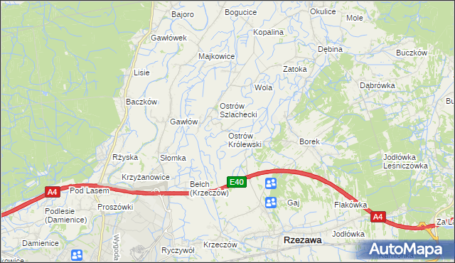 mapa Ostrów Królewski, Ostrów Królewski na mapie Targeo