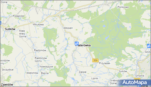 mapa Platerówka, Platerówka na mapie Targeo