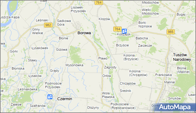 mapa Pławo, Pławo na mapie Targeo