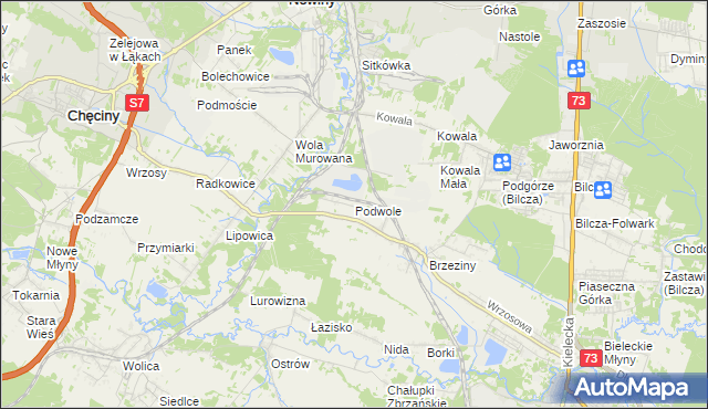 mapa Podwole, Podwole na mapie Targeo