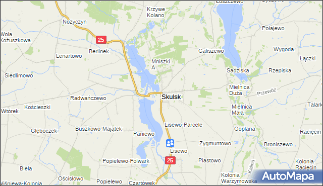 mapa Skulsk, Skulsk na mapie Targeo