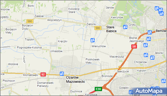 mapa Strzykuły, Strzykuły na mapie Targeo