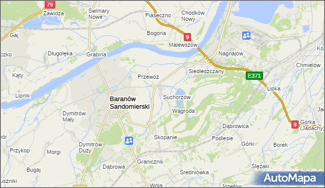 mapa Suchorzów, Suchorzów na mapie Targeo