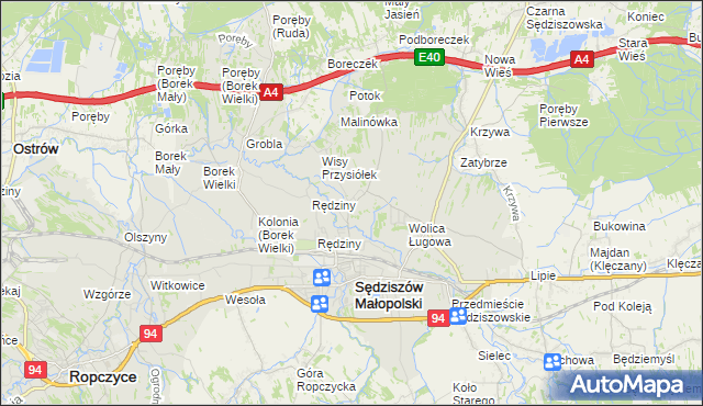 mapa Wolica Piaskowa, Wolica Piaskowa na mapie Targeo