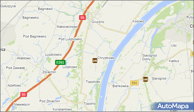 mapa Chrystkowo, Chrystkowo na mapie Targeo