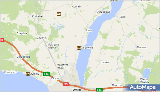 mapa Darzowice, Darzowice na mapie Targeo
