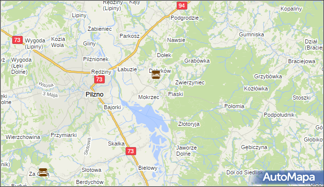 mapa Gołęczyna, Gołęczyna na mapie Targeo