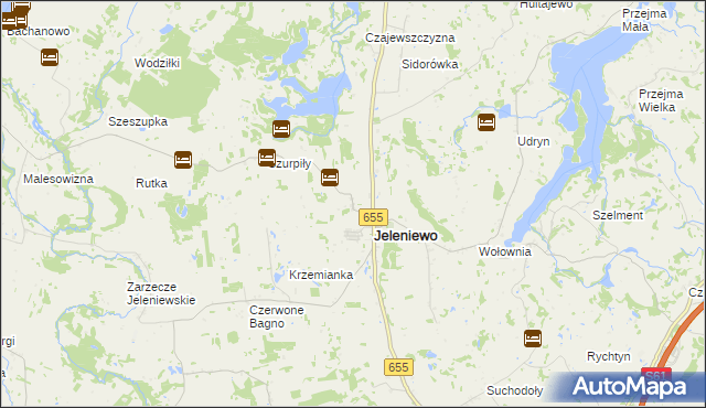 mapa Kazimierówka gmina Jeleniewo, Kazimierówka gmina Jeleniewo na mapie Targeo