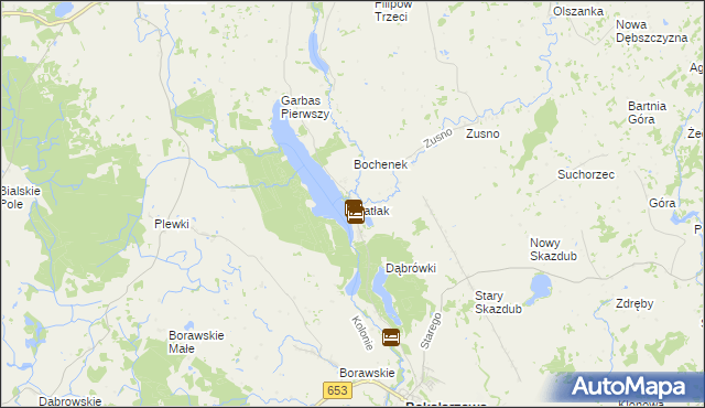 mapa Matłak, Matłak na mapie Targeo