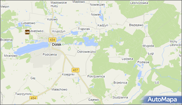 mapa Ostrowieczno, Ostrowieczno na mapie Targeo