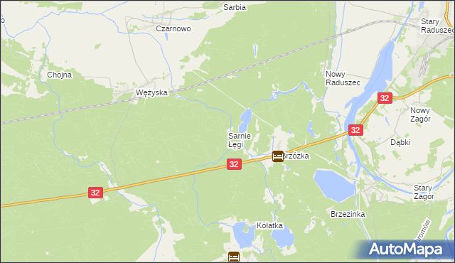 mapa Sarnie Łęgi, Sarnie Łęgi na mapie Targeo