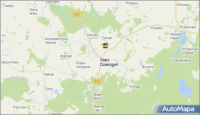 mapa Stary Dzierzgoń, Stary Dzierzgoń na mapie Targeo