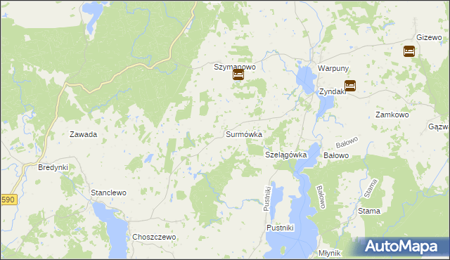 mapa Surmówka, Surmówka na mapie Targeo